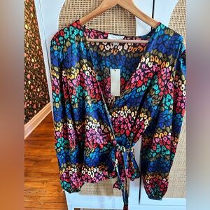 Anthropologie NWT Never Fully Dressed Wrap Top
